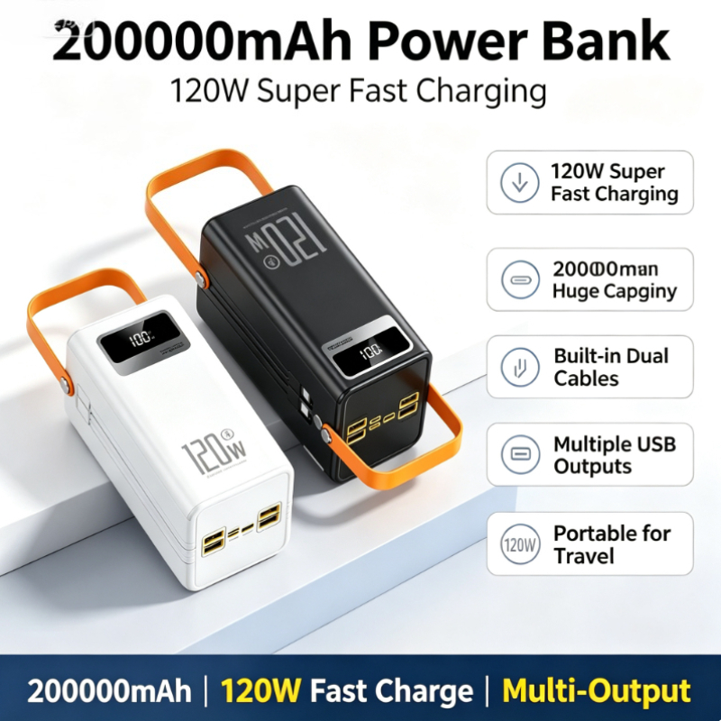 120W Fast Charging Power Bank  - Outdoor Power Adapter Usb C recension och pris