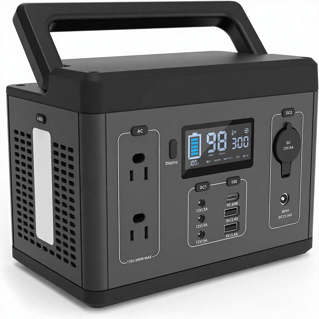 Portable 500W Power Station 56 - Ac Outdoor Power recension och pris